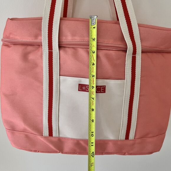 Peach Pink L*Space Cooler Insulated Tote Bag - 16" L x 12" H x 6" D - NWOT - Picture 9 of 11